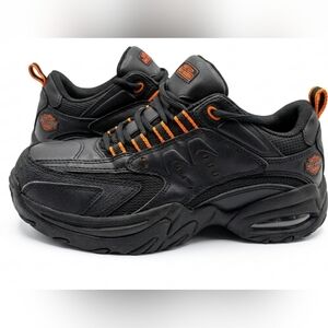 Harley-Davidson Men's Black Leather Athletic Safety Shoe